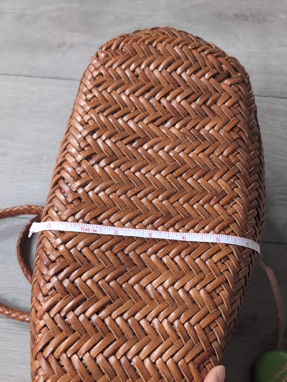 Dragon Diffusion Triple Jump Small Woven Leather Tote - Picture 9 of 16